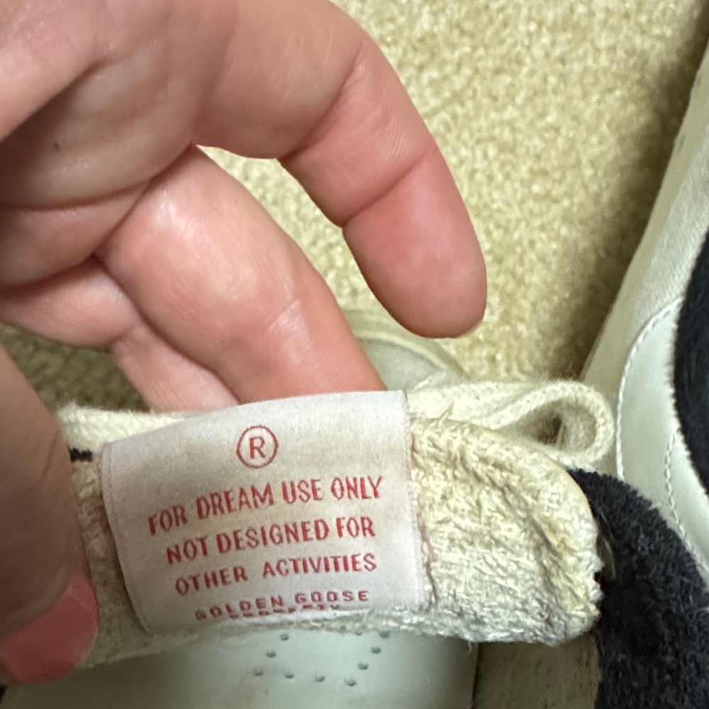 Golden Goose Cream and Black Sneakers - Picture 2 of 6